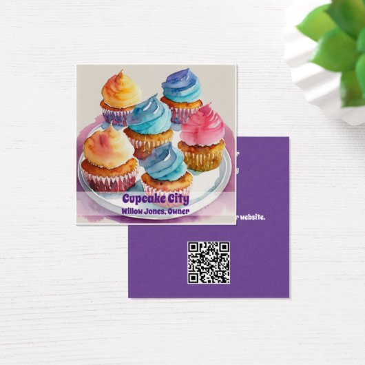 Cupcake ou Carte de visite de boulangerie (Bureau)