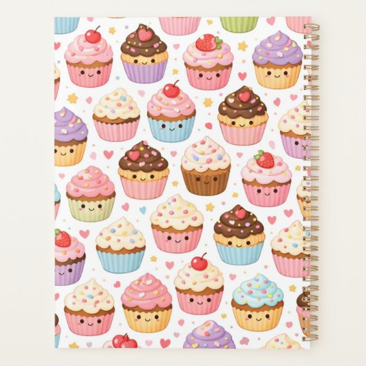 Cupcake Parade Customizable Planner (Achterkant)
