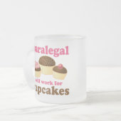Cupcake Paralegal Matglas Koffiemok (Voorkant links)