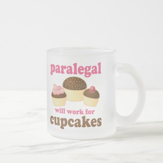 Cupcake Paralegal Matglas Koffiemok (Rechts)