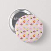 Cupcake Party Button (Voorkant /achterkant)