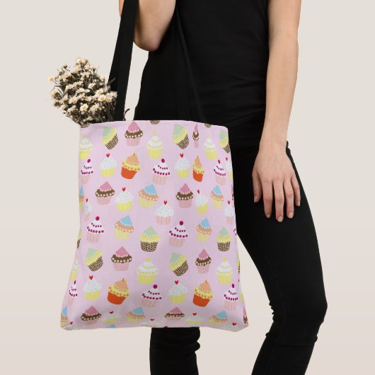 Cupcake Party Canvas tas (Dichtbij)