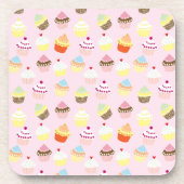 Cupcake Party Cork-Backed Dessous de verre (Devant)