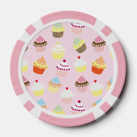 Cupcake Party Poker Chips (Achterkant)