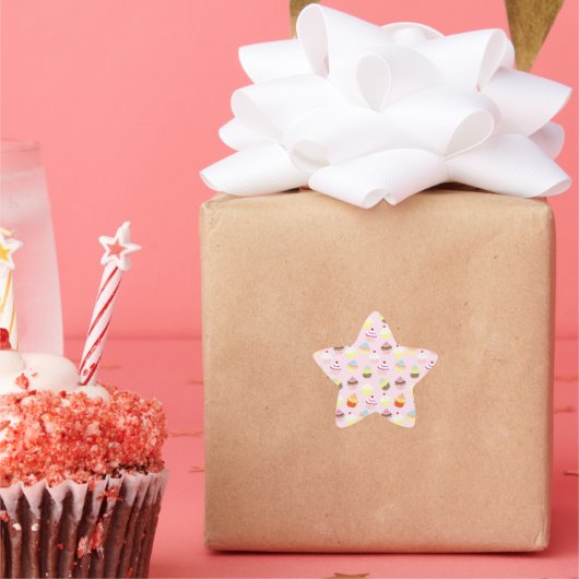 Cupcake Party Stickers (Feest)