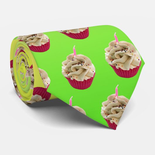 Cupcake Party Stropdas (Opgerold)
