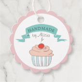 Cupcake pastel floral homemade Product Labels (Voorkant)