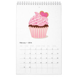 Cupcake Pastry Calendar Kalender