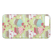 Cupcake-patroon Case-Mate iPhone Case (Achterkant (Horizontaal))