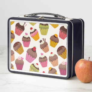 Cupcake patroon, Muffin patroon, Chocolade, Harten