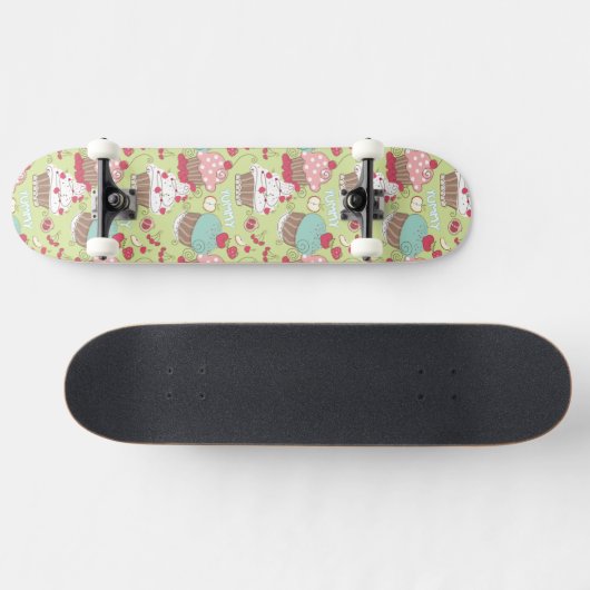 Cupcake-patroon Skateboard (Horizontaal)