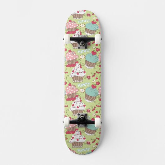 Cupcake-patroon Skateboard (Voorkant)