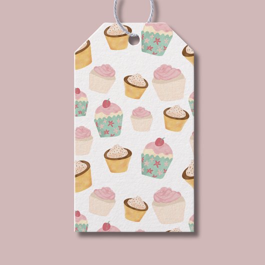 Cupcake Pattern Birthday Cadeaulabel
