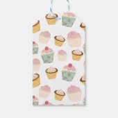 Cupcake Pattern Birthday Cadeaulabel (Voorkant)