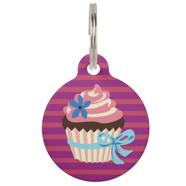 Cupcake Pet ID-tag Huisdierpenning (Voorkant)