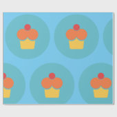 Cupcake-pictogram Cadeaupapier (Vlak)