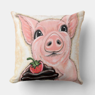 Cupcake Piggy Throw Pillow Kussen