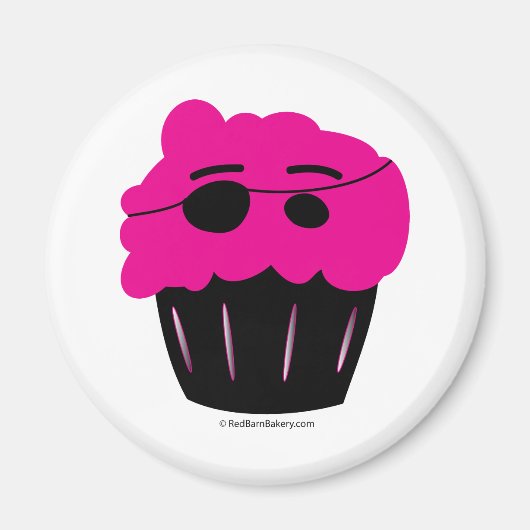 Cupcake Pirate Magneet (Voorkant)
