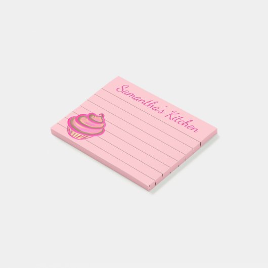 Cupcake Post Het Noten Gift Post-it® Notes (Schuin)