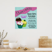 CUPCAKE POSTER - GRANDE PUBLICITÉ-PERSONNALISER (Cuisine)