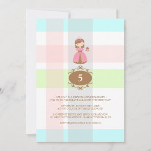 Cupcake Princess Birthday Party Kaart