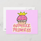 Cupcake Princess Briefkaart (Voorkant / Achterkant)