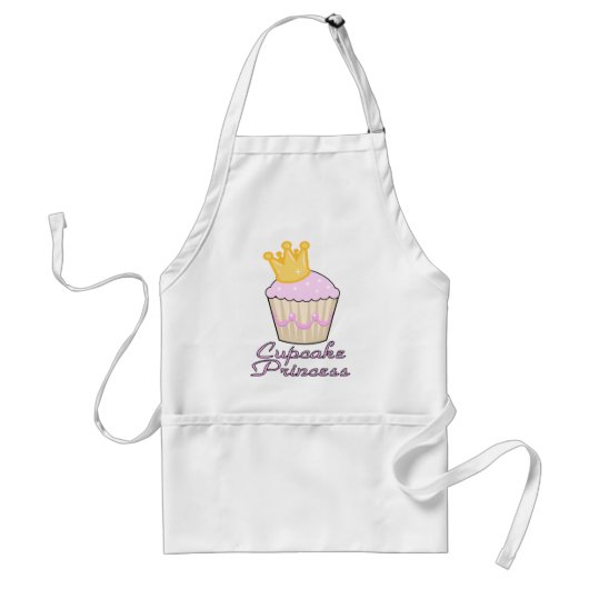 cupcake prinses standaard schort (Voorkant)