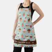 Cupcake Print Pattern op Light Blue Schort (Insitu)