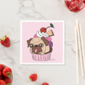 Cupcake Pug Servet (Insitu)
