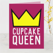 CUPCAKE QUEEN ANNIVERSAIRE, ADAPTÉ À LA CARTE DE F (Fleur jaune)