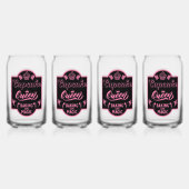 Cupcake Queen Blikvorm Glas (Achterkant)