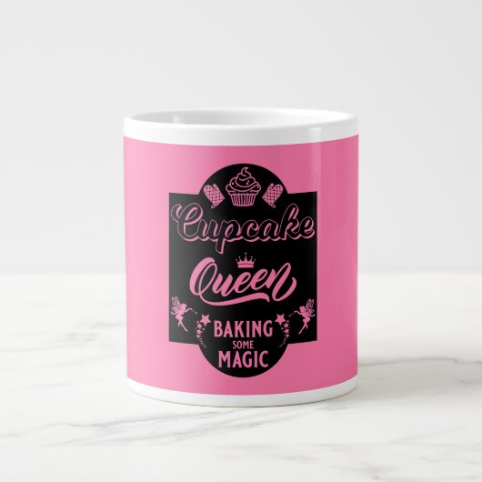 Cupcake Queen Extra Grote Beker (Voorkant)