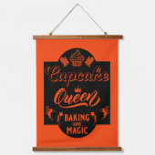 Cupcake Queen Hangend Wandkleed (Voorkant)