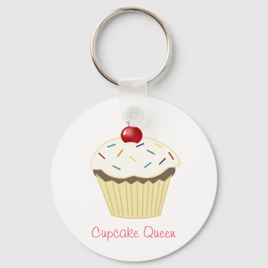 Cupcake Queen Sleutelhanger (Voorkant)