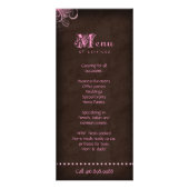 Cupcake Rack Kaart Brochure Schattige Roze (Achterkant)