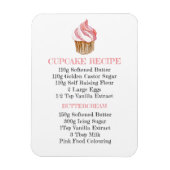 CUPCAKE RECEPE CUISINE FLEXIBLE FRIDGE MAGNET (Vertical)