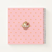 Cupcake Recept Kookboek Gift Notitieboek (Achterkant)