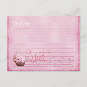 cupcake-receptenkaart briefkaart