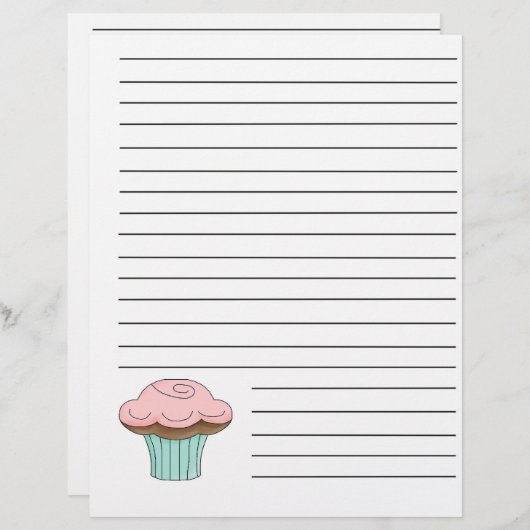 Cupcake Recipe Multomap Pagina's (Voorkant / Achterkant)