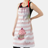 Cupcake, regenboogstrooisel, strips schort (Insitu)