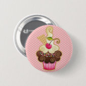 Cupcake Ronde Button 5,7 Cm (Voorkant /achterkant)