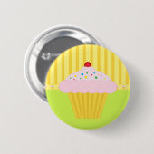 Cupcake Ronde Button 5,7 Cm (Voorkant /achterkant)