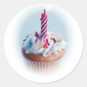Cupcake Ronde Sticker