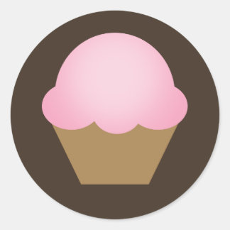 Cupcake Ronde Sticker