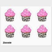 Cupcake Ronde Sticker (Vel)