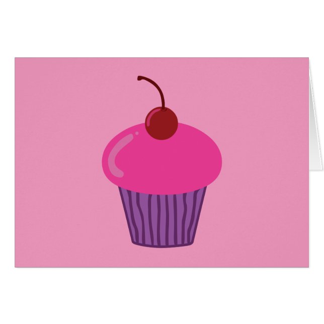 Cupcake rose (Devant horizontal)