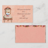 Cupcake rose et cartes de profil d'entreprise Rose (Devant / Derrière)