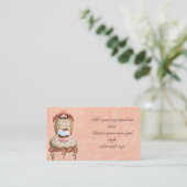 Cupcake rose et cartes de profil d'entreprise Rose (Debout devant)