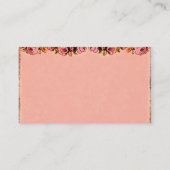 Cupcake rose et cartes de profil d'entreprise Rose (Dos)