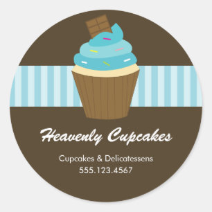 Cupcake Round Sticker